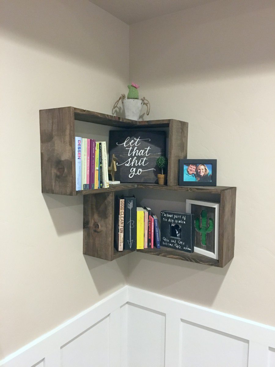 Diy Floating Corner Shelves Overalls Power Saws Builds By Britt